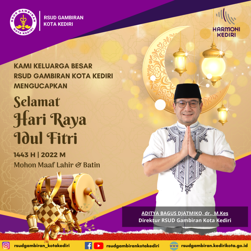 Selamat Hari Raya Idul Fitri 1443 H Rsud Gambiran Kota Kediri