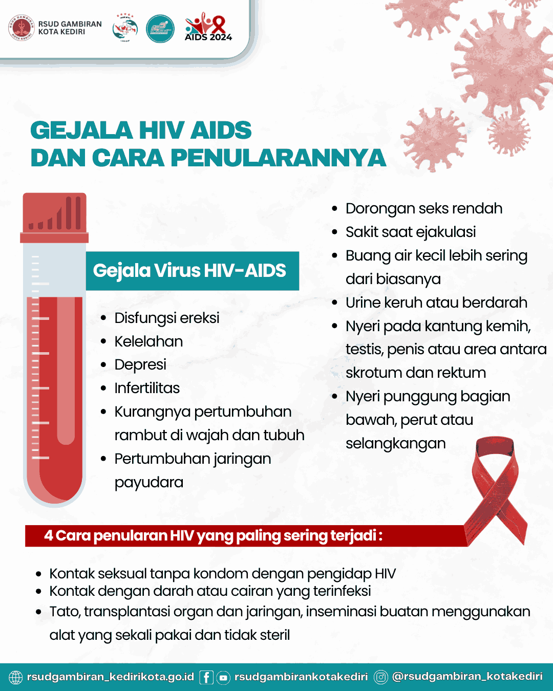 HARI AIDS SEDUNIA ATAU WORLD AIDS DAY 2024 – RSUD Gambiran Kota Kediri